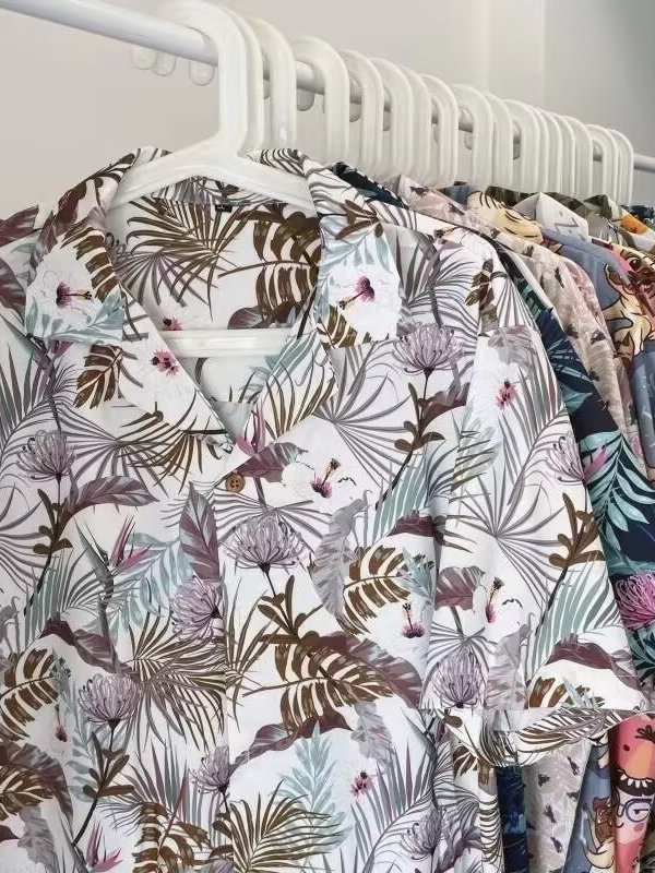 Vintage Hawaiian Floral Shirt - Vintage Tayland Çiçek Desenli Gömlek Bol