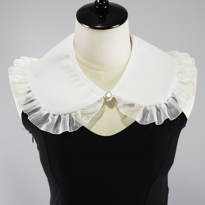 Shirts - Kadınlar İçin Çıkarılabilir Sahte Yaka, İnci