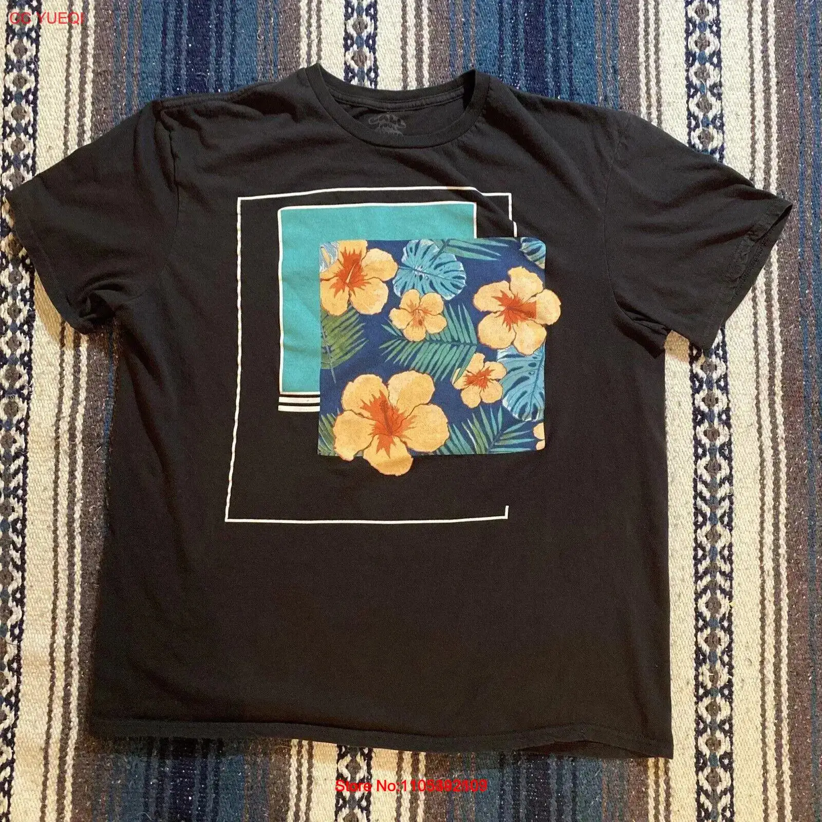 Vintage Hawaiian Floral Shirt - Anneğinize Arayın Çiçekli Hawaii Plajı Geometrik