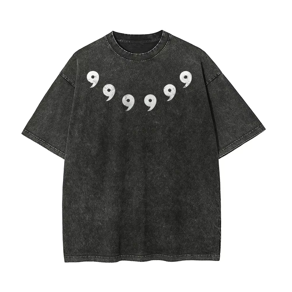 Acid Wash Vintage Graphic T Shirt - Naruto Sage of Six Paths T