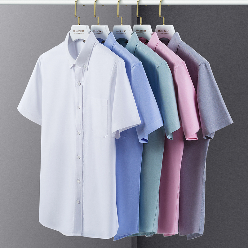 Oxford Cotton Casual Shirt Business - Yaz Yüksek Kaliteli % 100% Pamuk