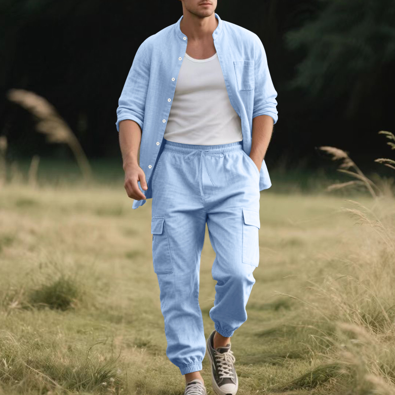 Erkek Keten Nefes Alabilen İki - Mens Linen Shirt Long Sleeve incelemesi ve fiyatı