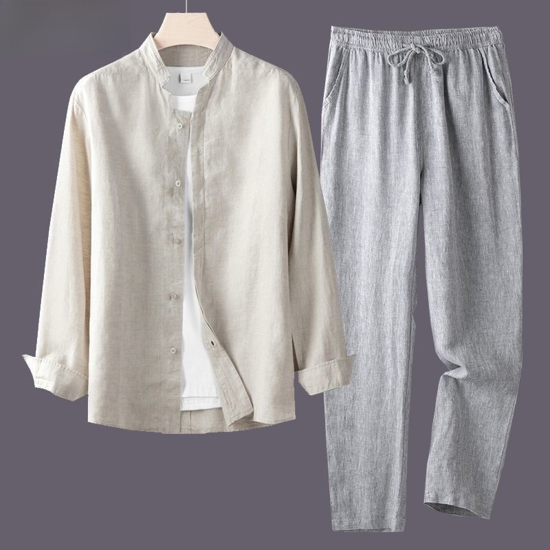 Hafif Nefes Alabilen Pamuklu K - Mens Linen Shirt Long Sleeve incelemesi ve fiyatı