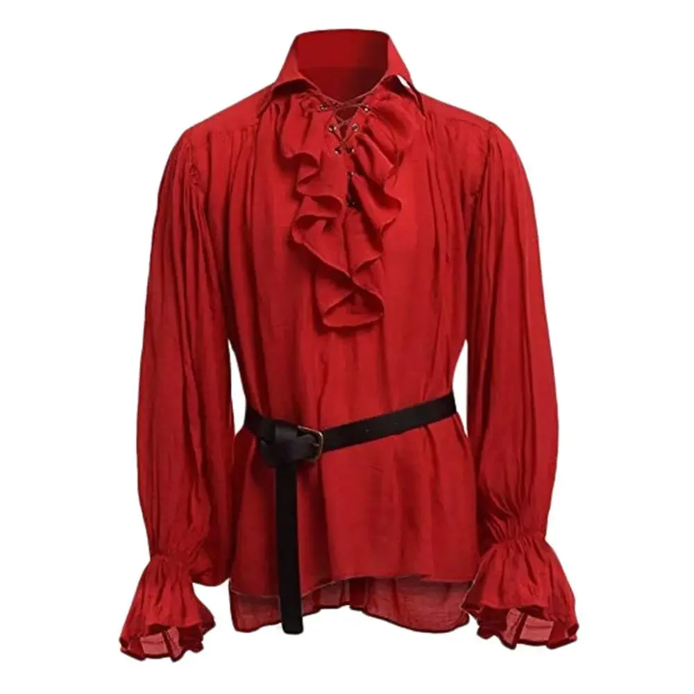 Ortaçağ gömlekleri fırfırlı go - Medieval Gothic Lace Up Pirate Shirt incelemesi ve fiyatı