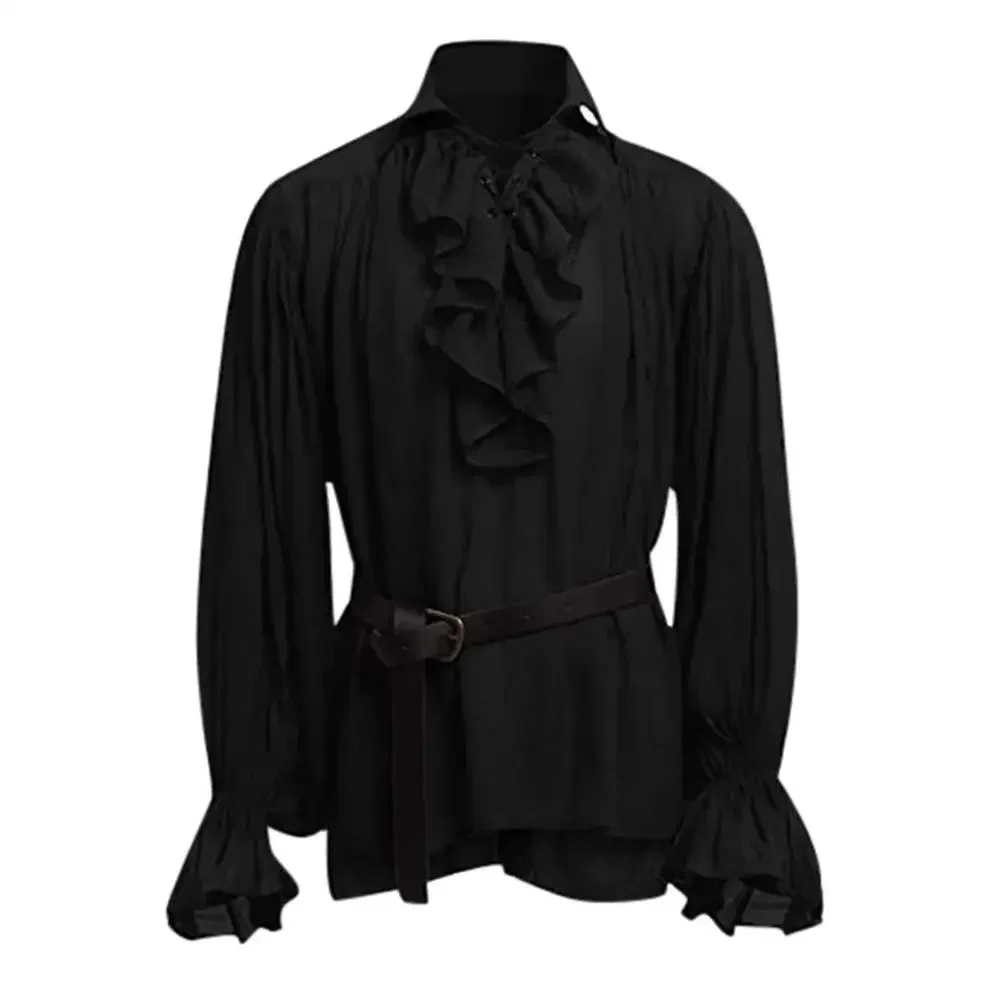 Ortaçağ gömlekleri fırfırlı go - Medieval Gothic Lace Up Pirate Shirt incelemesi ve fiyatı