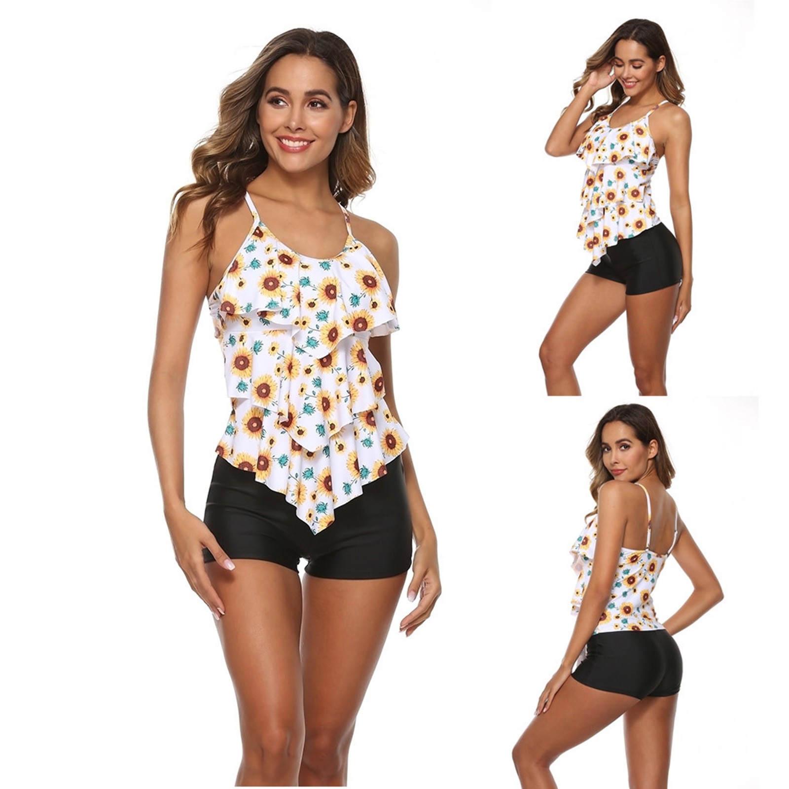 Kadın Bikini Çiçek Desenli Tan - Shorts incelemesi ve fiyatı