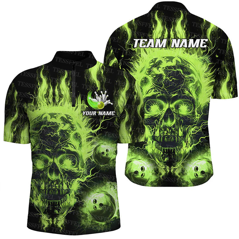 Özel Ad Graffiti Alev Strike B - Short Sleeve Bowling Shirt Retro incelemesi ve fiyatı