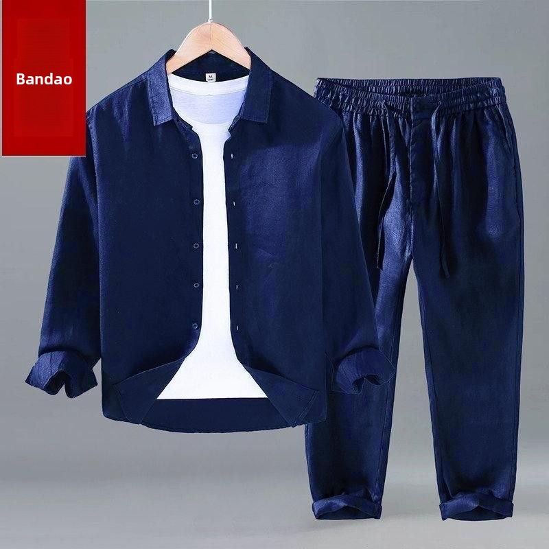 Yazlık Pamuklu Keten Gömlek Pa - Mens Linen Shirt Long Sleeve incelemesi ve fiyatı