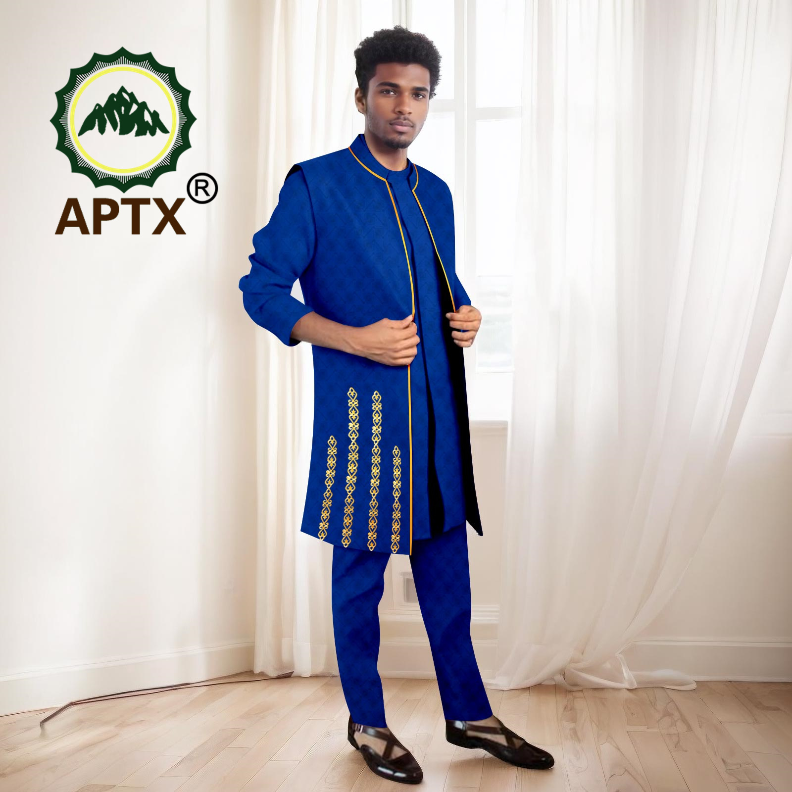Afrika Erkek Takım Elbise Yüks - Mandarin Collar Formal Shirt Slim Fit incelemesi ve fiyatı