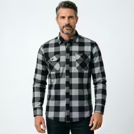 2026 Sonbahar ve Kış Uzun Koll - Flannel Plaid Shirt Heavy Weight incelemesi ve fiyatı