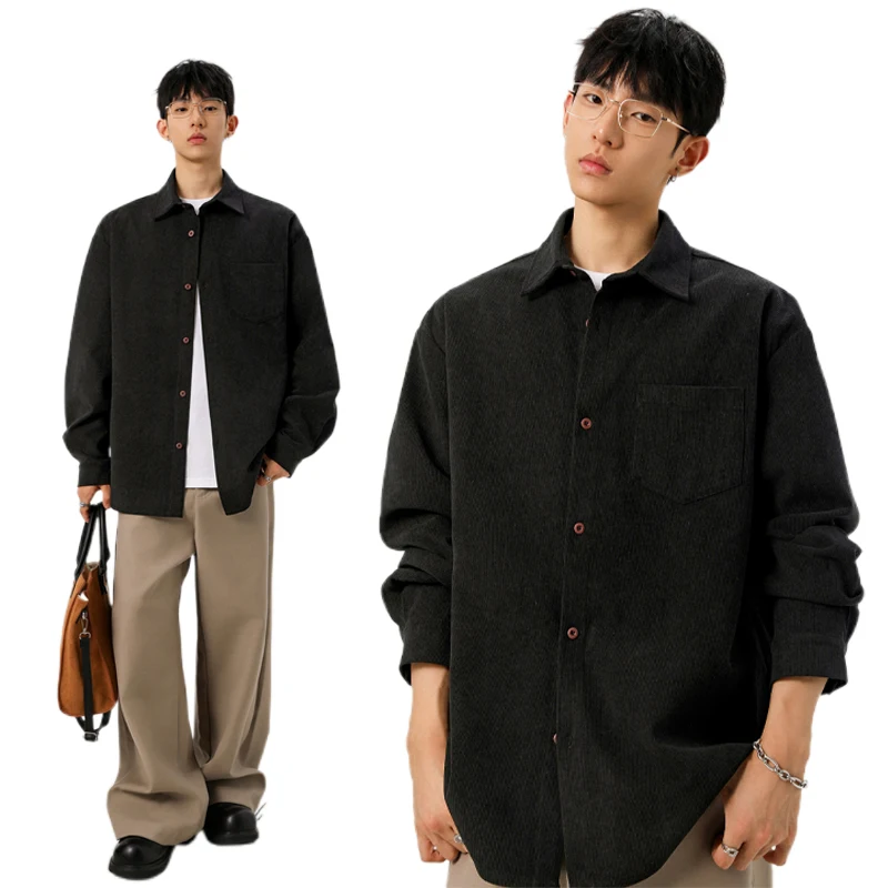 Erkek Düğmeli Kadife Üst, Yaka - Corduroy Button Up Shirt Men incelemesi ve fiyatı