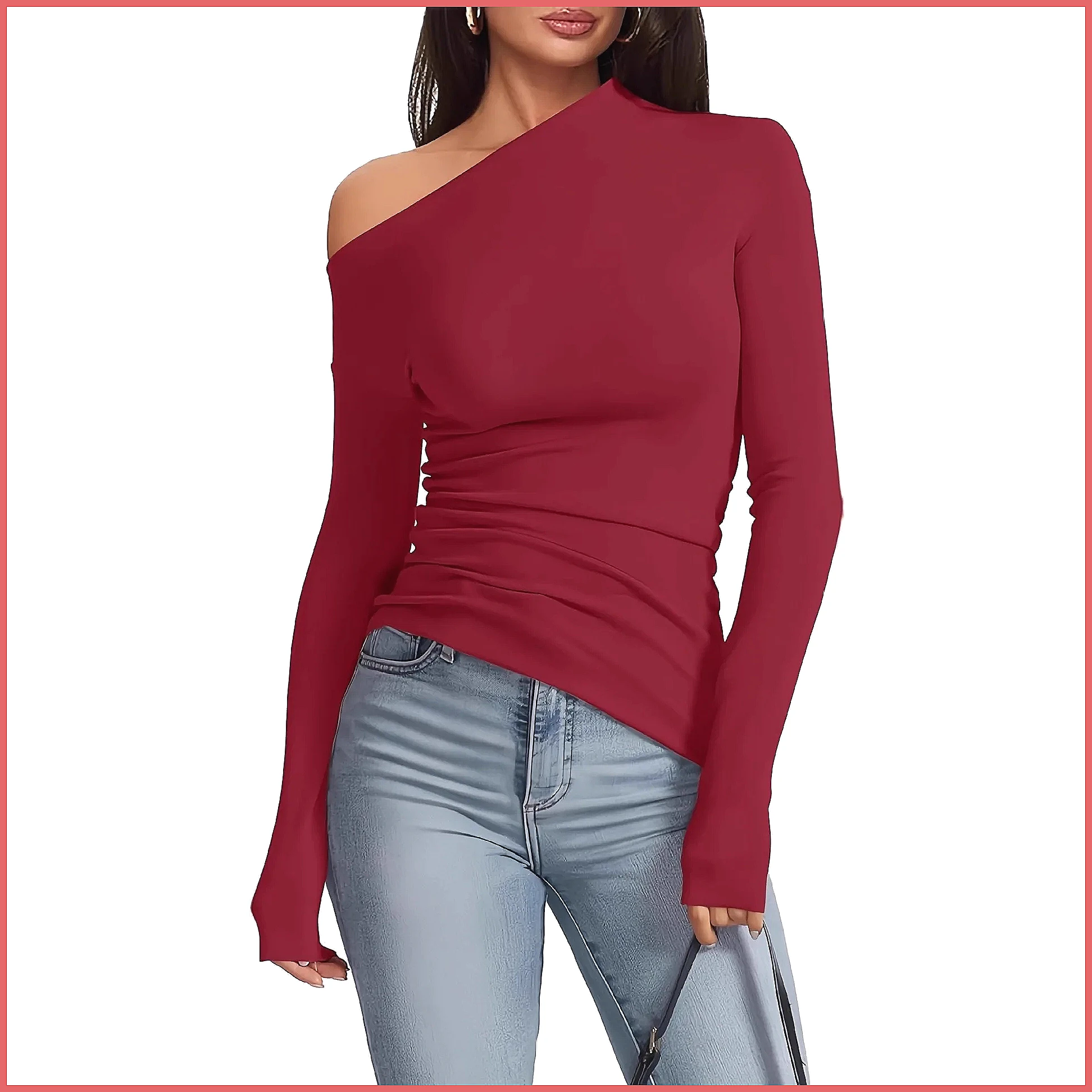 Omuzları Açık Uzun Kollu Tişör - Shirts incelemesi ve fiyatı