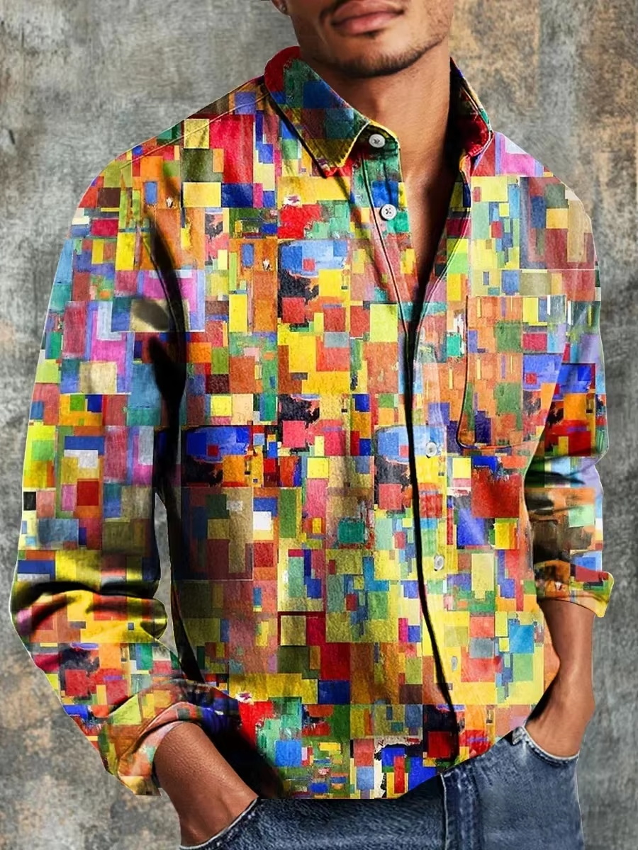 Erkek Modası Günlük Moda Patch - Mens Linen Shirt Long Sleeve incelemesi ve fiyatı