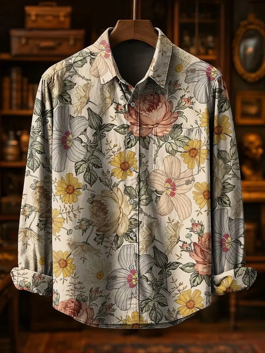 Erkek Modası Günlük Moda Patch - Mens Linen Shirt Long Sleeve incelemesi ve fiyatı